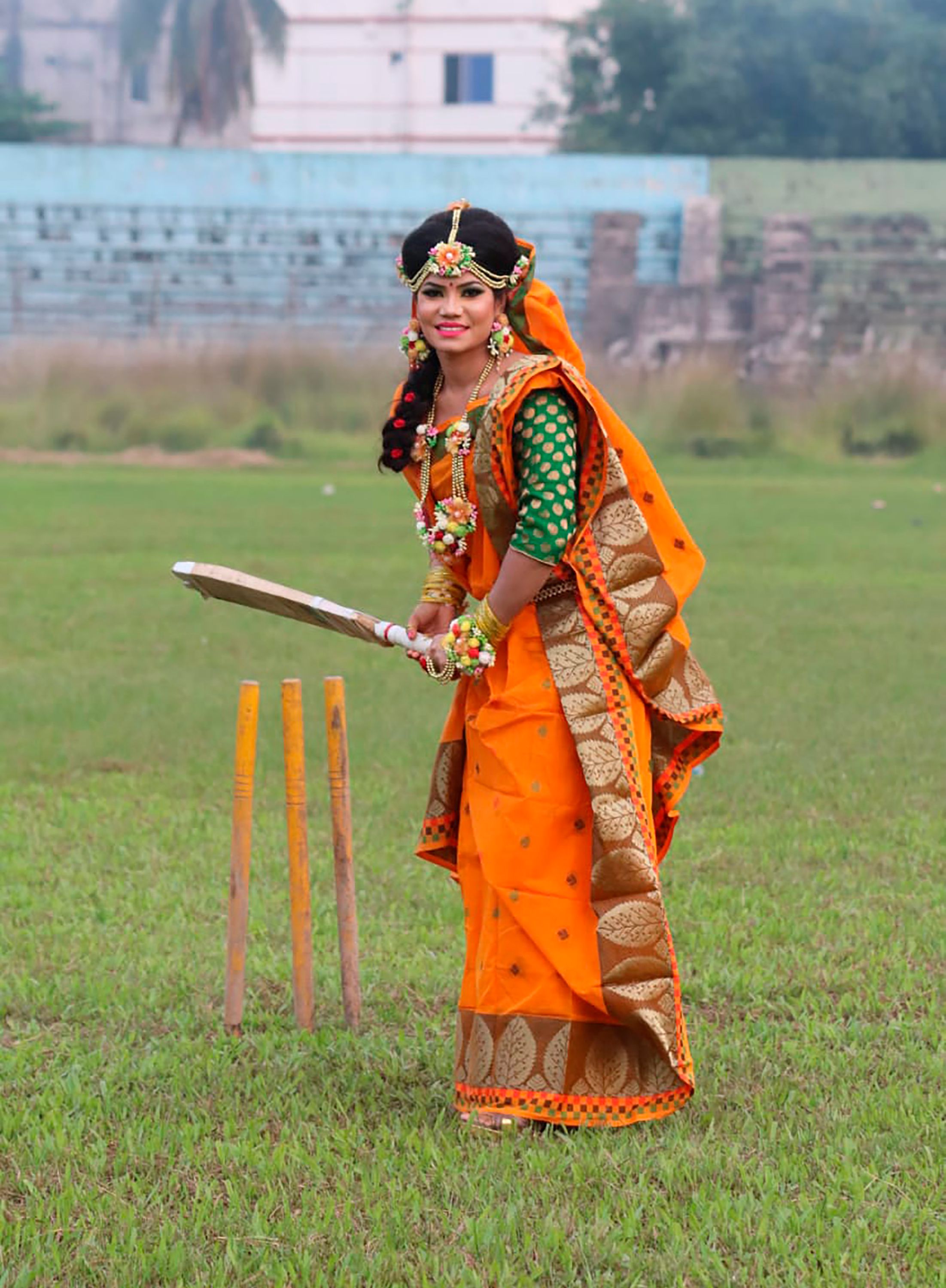 Bride goes into bat in Bangladesh; cricket match a big hit The Seattle Times