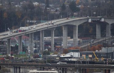 The West Seattle Bridge is photographed from Beacon Hill Thursday, November 19, 2020. 215707