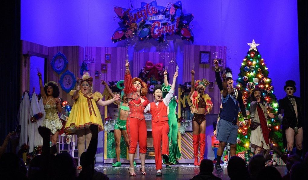The 2019 cast of Kitten N’ Lou’s “Jingle All the Gay.” (Marcia Davis)