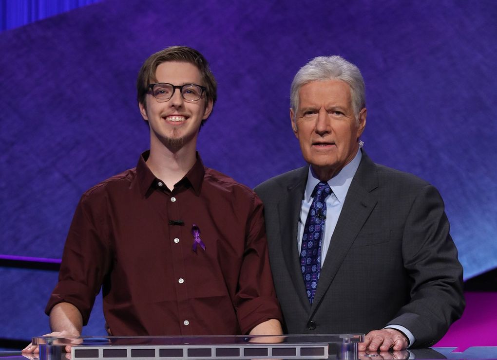 Ryan Fenster, from SeaTac, was a contestant on “Jeopardy!” in 2018 and 2019. He says Alex Trebek had a “grandfatherly air about him.” (Carol Kaelson / Jeopardy Productions)