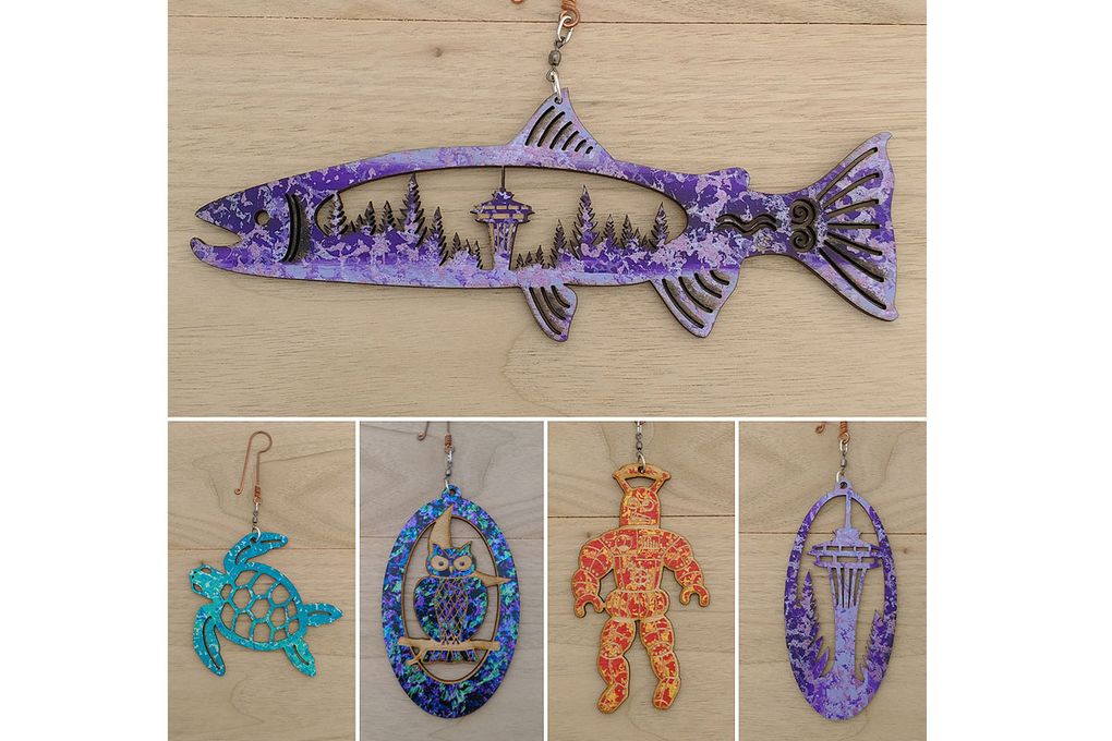 Charlie’s Flying Fish Ornaments and Window Charms