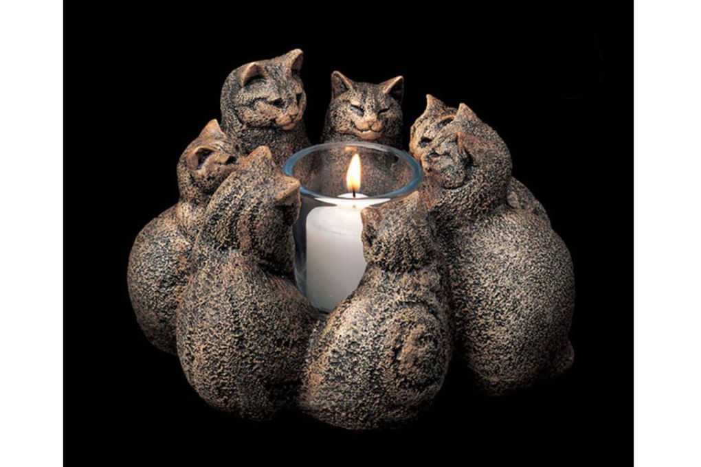 Circle of Cats Candle Lamp