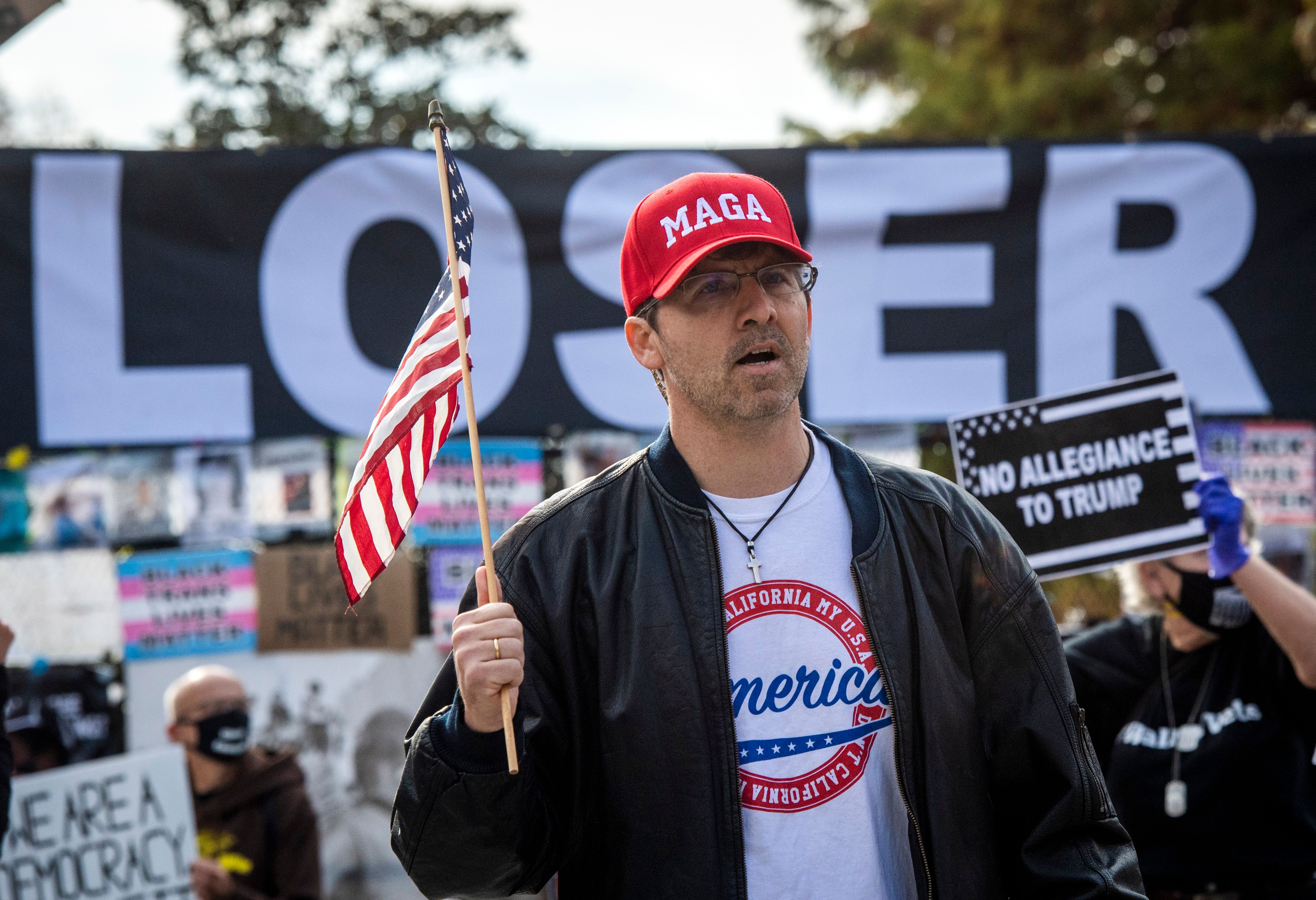 After thousands of Trump supporters rally in D.C., violence erupts