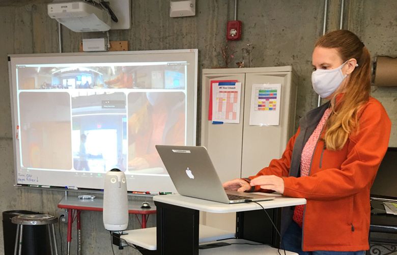 ‘Telepresence’ robots are making virtual school feel a little more like real school - The Seattle Ti