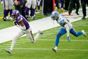 Cook runs over Lions, Vikings rough up Stafford in 34-20 win - The San  Diego Union-Tribune