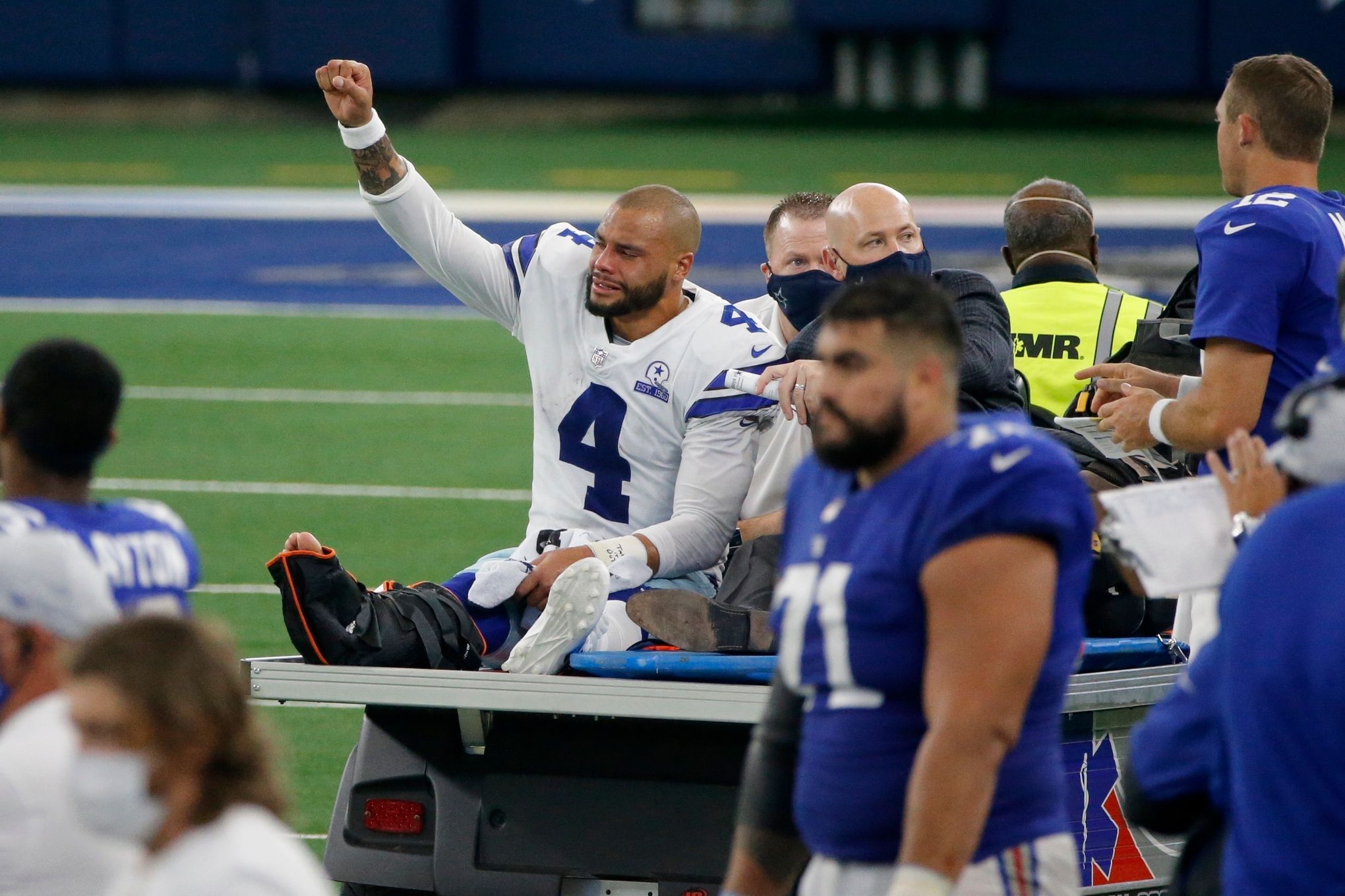 FILE – In this Oct. 10, 2019, file photo, Dallas Cowboys' Jason