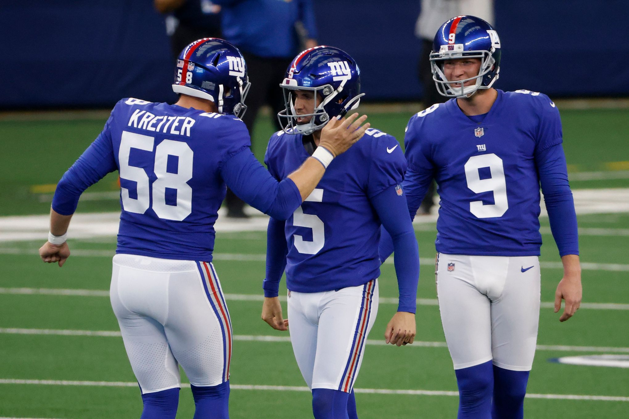 New York Giants linebacker Oshane Ximines during an NFL football