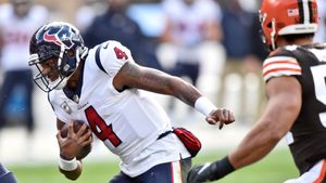 Houston Texans: Chubb, Hunt rush Cleveland Browns past Texans 10-7 in wild  weather - ABC13 Houston