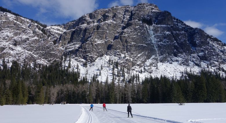 A typical scene on a pristine day in the Methow Valley, home to the nation’s biggest network of Nordic ski trails. (Courtesy of Methow Trails)