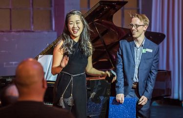 Kristin Lee, left, and Andrew Goldstein, artistic and executive directors, respectively, of Emerald City Music.