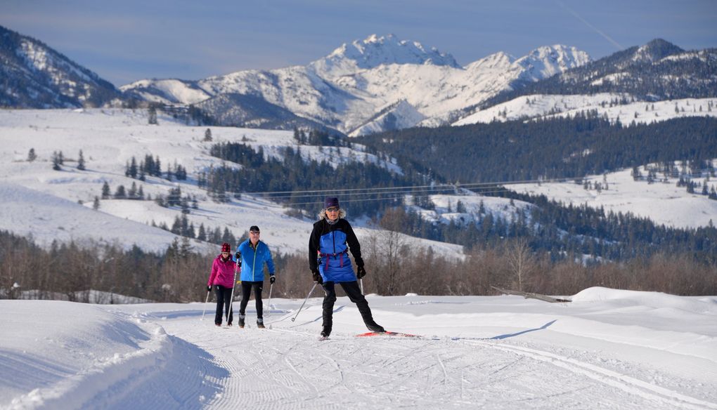 The Methow Valley is a Nordic skier’s paradise, home to the largest network of cross-country ski trails in North America. (Courtesy of Methow Trails)