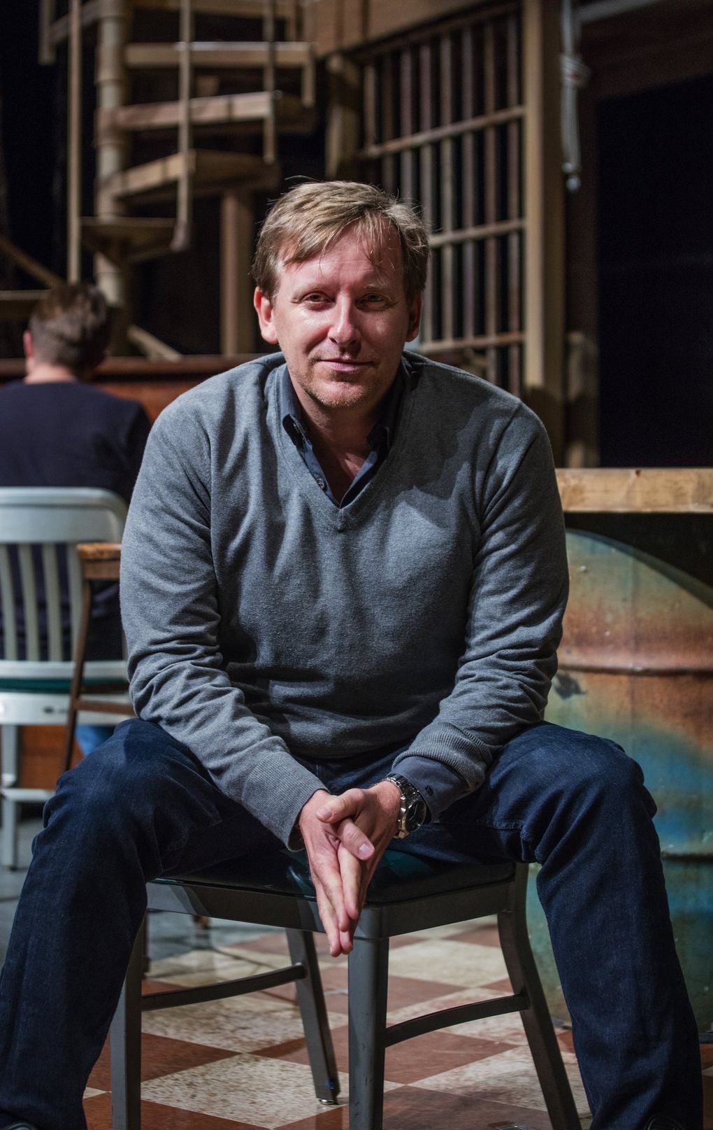 John Langs, artistic director of ACT Theatre, says there are practices from smaller theaters that he’d like to bring to ACT, including a more transparent, group process for choosing plays, and commitments such as never having another all-white design team on any production.
(Steve Ringman / The Seattle Times)