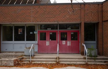 Lester B. Pearson High School in Burlington, Ontario, Canada, where Shehroze Chaudhry attended school. It has since permanently closed. (Ian Austen/The New York Times)