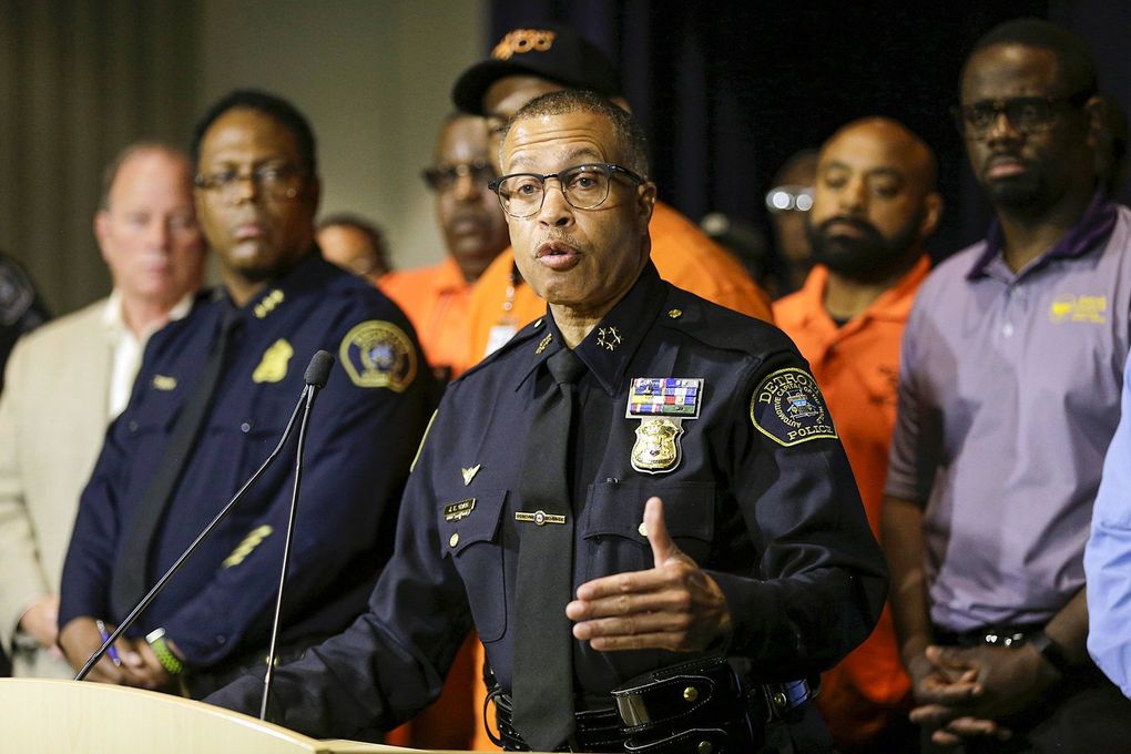 Detroit Police Chief James Craig, at the Detroit Police Headquarters in Detroit, Mich., on June 7, 2019. (Kimberly P. Mitchell / Detroit Free Press / TNS)