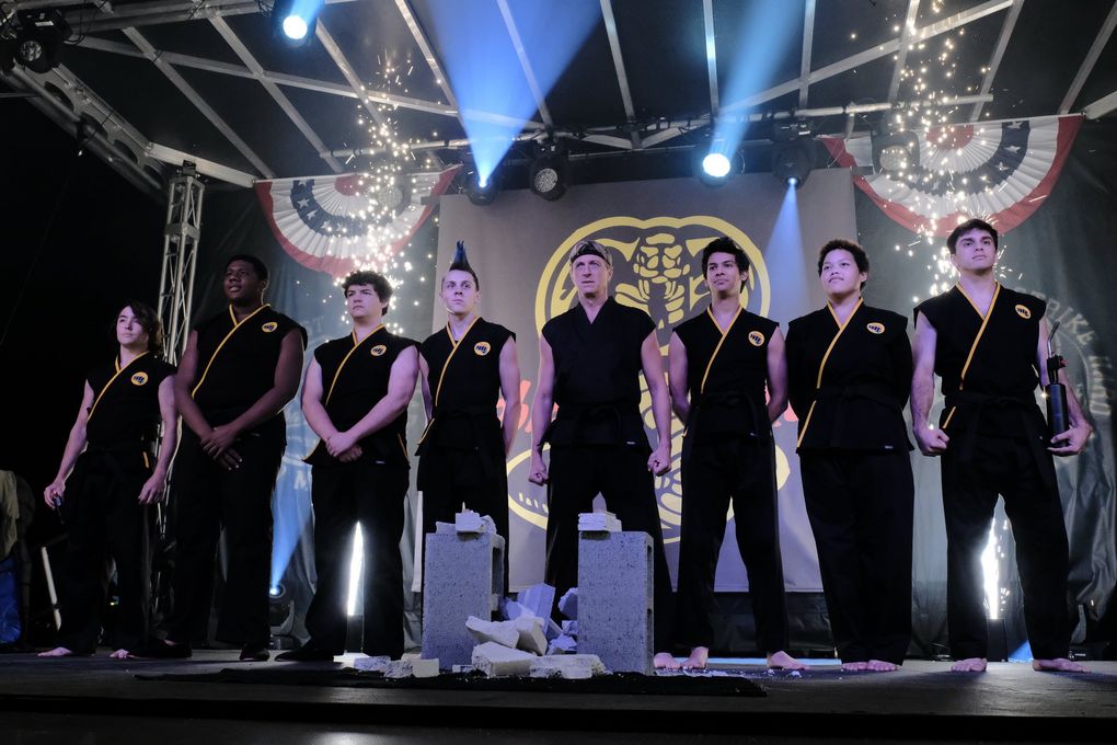 The third season of “Cobra Kai” debuted on Netflix on Jan. 1. The series is a remake of the original “Karate Kid” franchise from the 1980s and 1990s. (Guy D’Alema / Netflix)