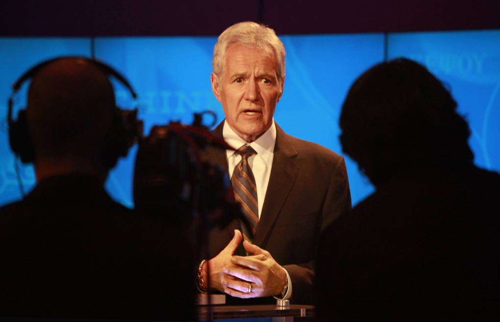 Alex Trebek, who hosted quiz show “Jeopardy!” for more than 30 years, died Nov. 8 at age 80.
(Carolyn Cole / Los Angeles Times / TNS)
