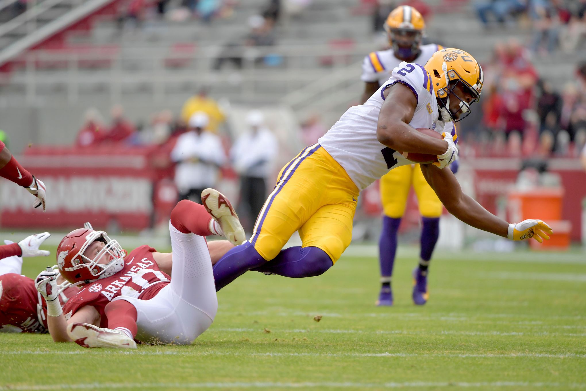 LSU football coach Ed Orgeron and Tiger Athletic Foundation added