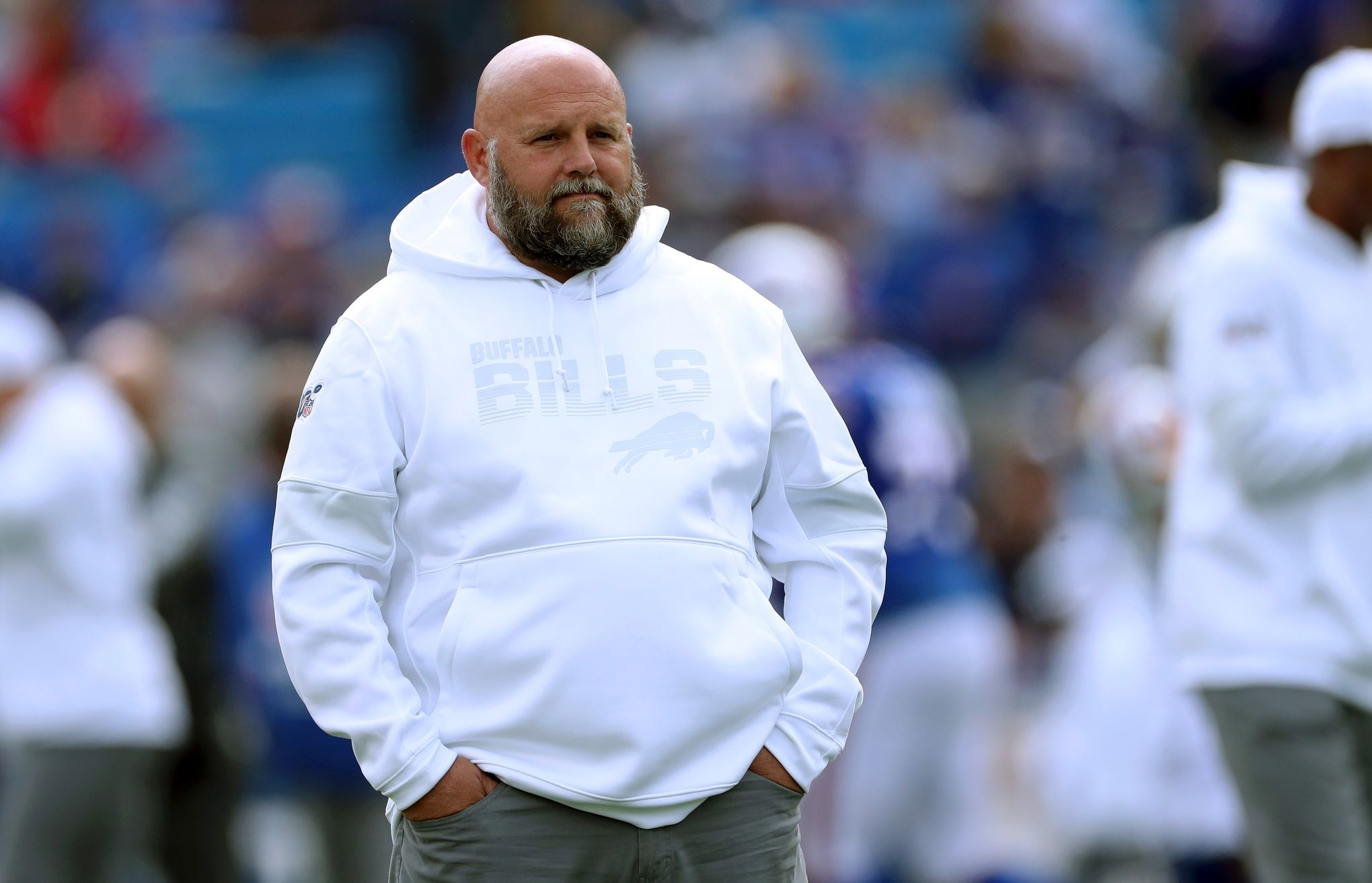 Buffalo Bills Brian Daboll, Leslie Frazier 2020 head coaching