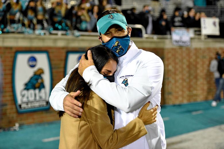 Coastal Carolina's Jamey Chadwell is AP coach of the year | The Seattle  Times