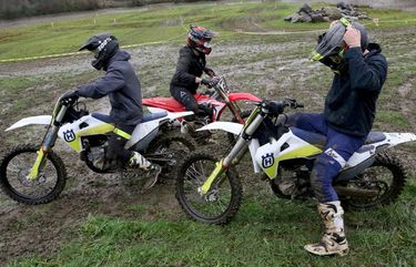 Dirt bikers Tyler Hedberg, left, Kody Clark and Blake Trimble prepare for their final run on the course in Carnation at the winter Tour de Farm.

Wanderings_Mud_Run

Saturday January 2, 2021 216045