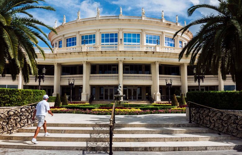 FILE — The Trump National Doral Miami golf resort in Doral, Fla., on Oct. 23, 2020. Baseless election fraud claims and the Capitol riot have compounded already-looming threats to Trump’s bottom line. And the cash lifelines he once relied on are gone. (Scott McIntyre/The New York Times)