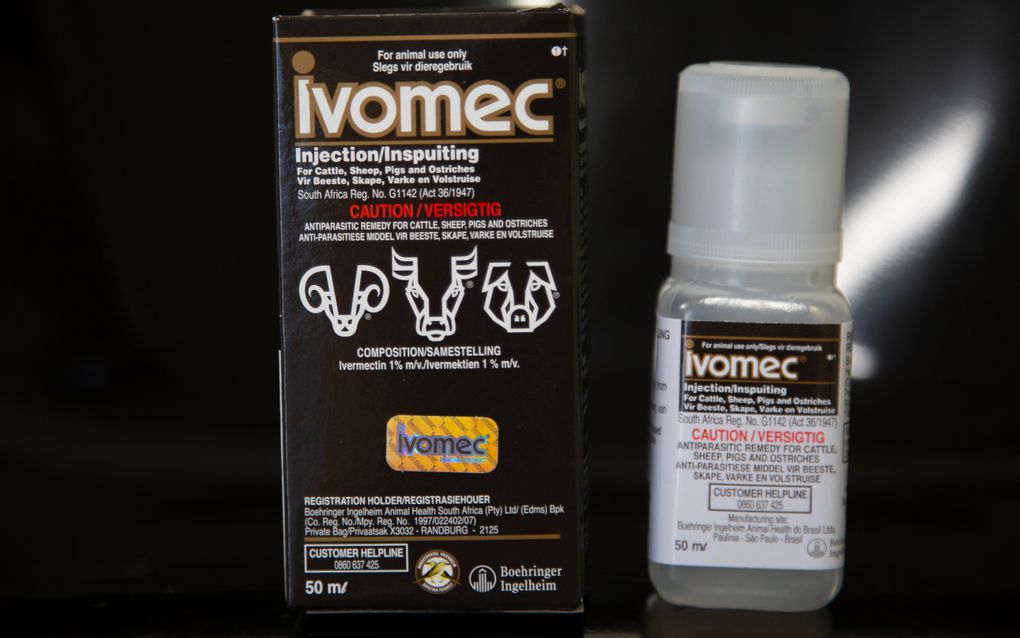 The packaging and a container of veterinary ivermectin is seen in Johannesburg, South Africa. (AP Photo/Denis Farrell, file)