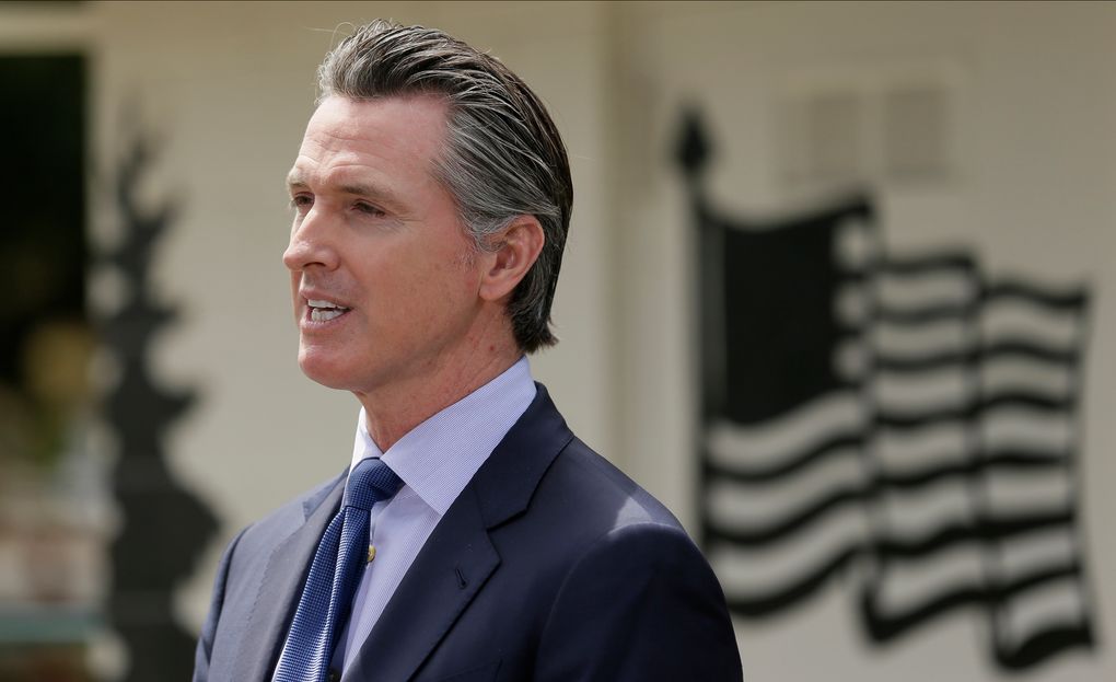 California Gov. Gavin Newsom, photographed in May 2020, is expected to lift statewide stay-home orders as Califonia shifts to a regional approaching to controlling the pandemic.
(AP Photo/Eric Risberg, Pool, File)