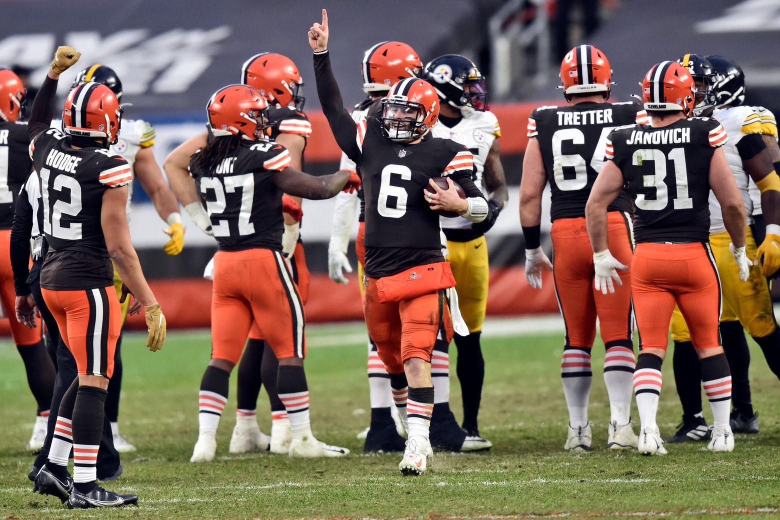 Browns QB Mayfield practises again, still unclear if he faces Steelers