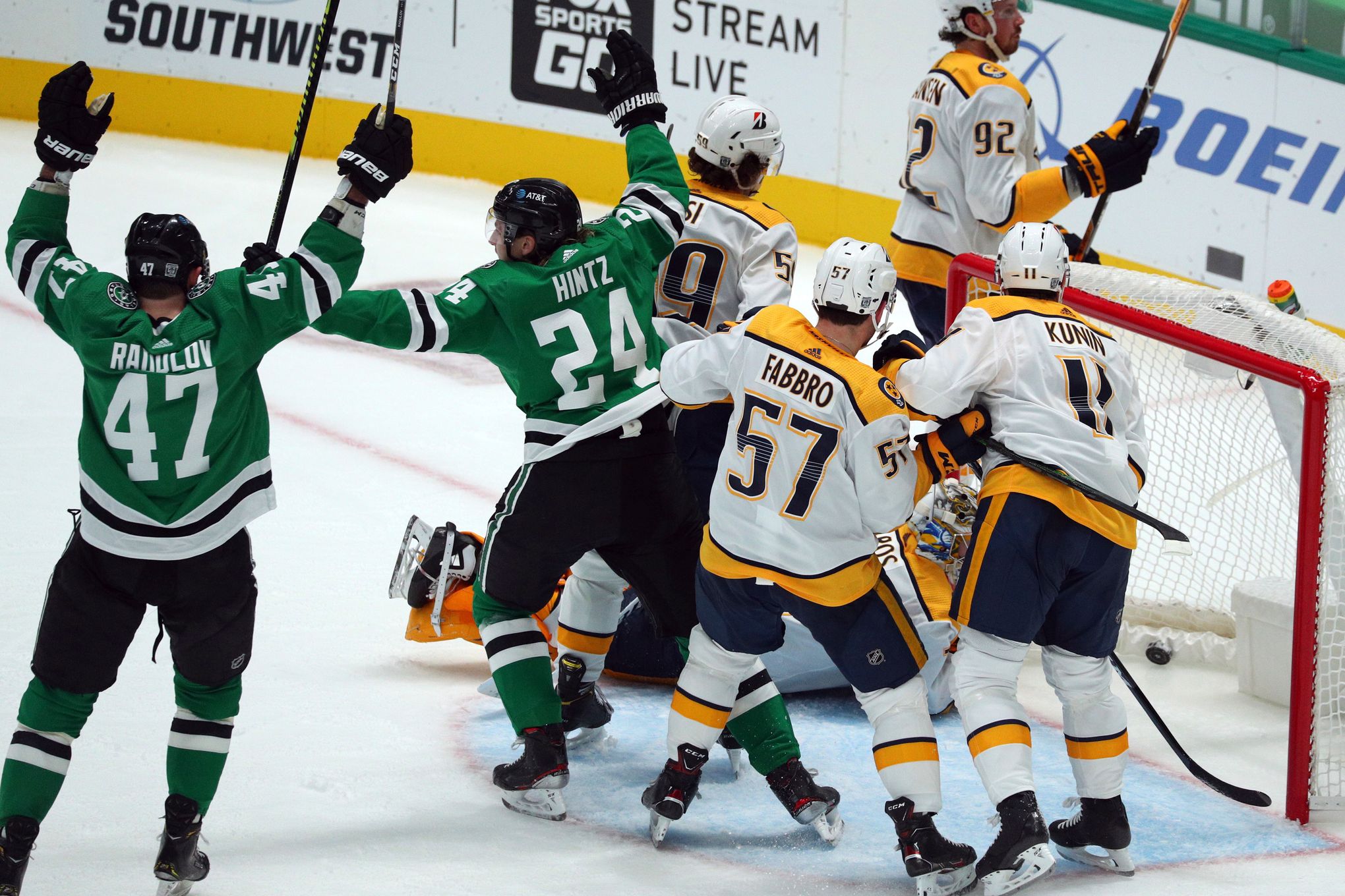 Stars win 3-2 to end Penguins' 10-game win streak