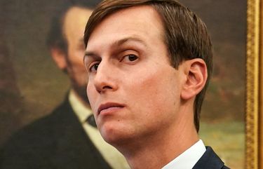 Jared Kushner, the son-in-law and senior adviser to former President Donald Trump, in the Oval Office on Aug. 20, 2020. (Anna Moneymaker/Pool/Getty Images/TNS)

 7518867W 7518867W