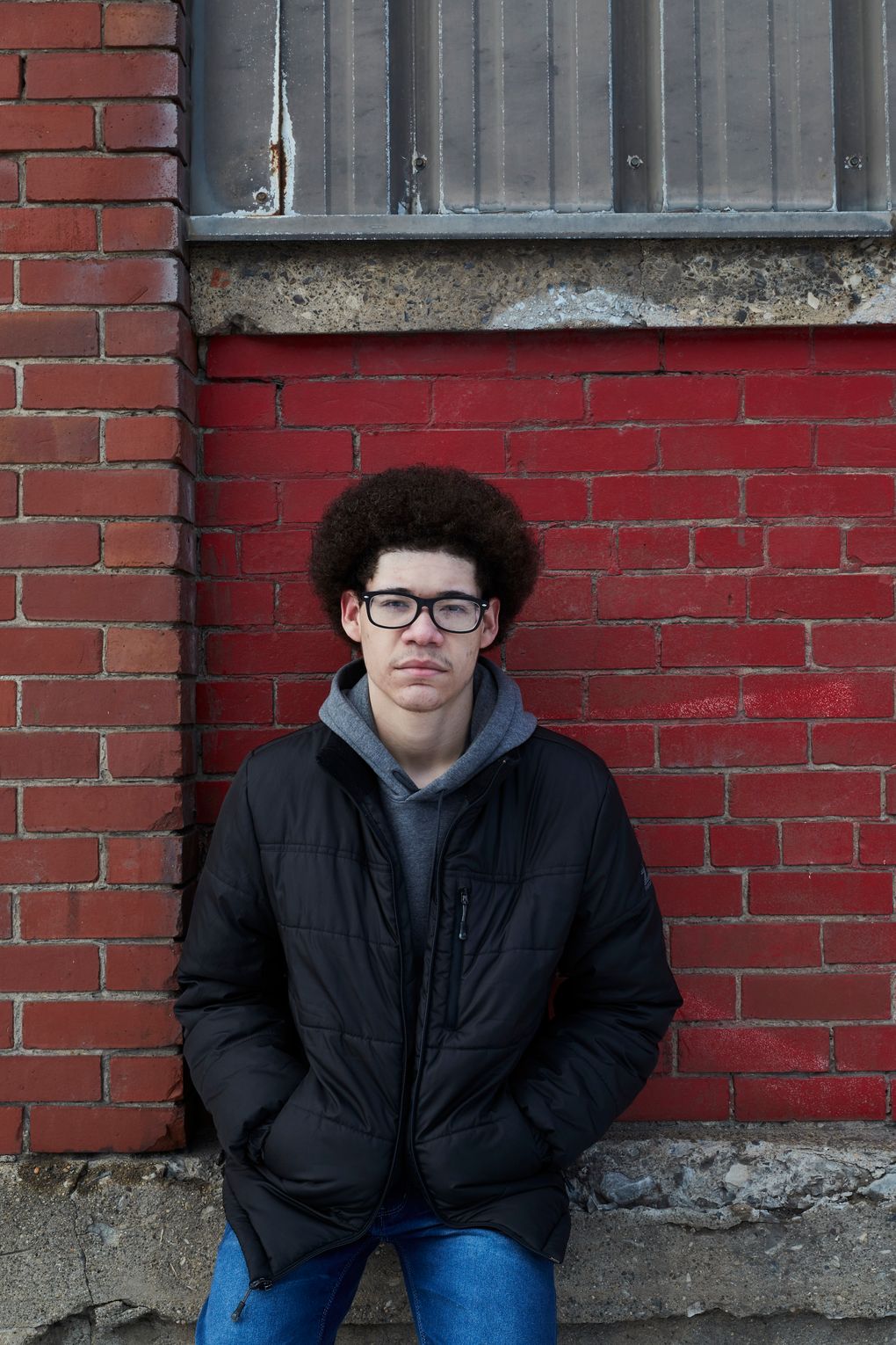 Jose Estevez, who took a Harvard course through the Equity Lab, in Buffalo, N.Y., Feb. 10, 2021. (Mustafa Hussain / The New York Times)