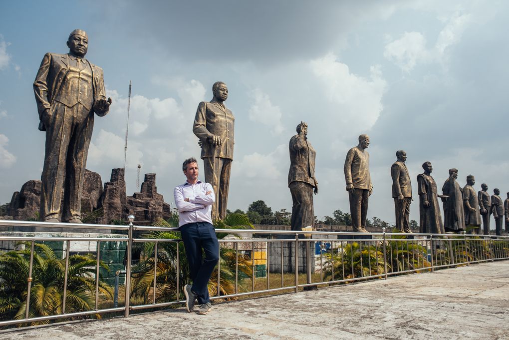 Ari Nagel, a math professor who donates exclusively and directly online, at Hero’s Square in Owerri, Nigeria, on a trip to donate sperm., Jan. 15, 2021. Nagel, who is 45 and unmarried, said that women had flown him all over the world for his sperm, including to Israel, Southeast Asia, Ghana and the Philippines. (KC Nwakalor / The New York Times)