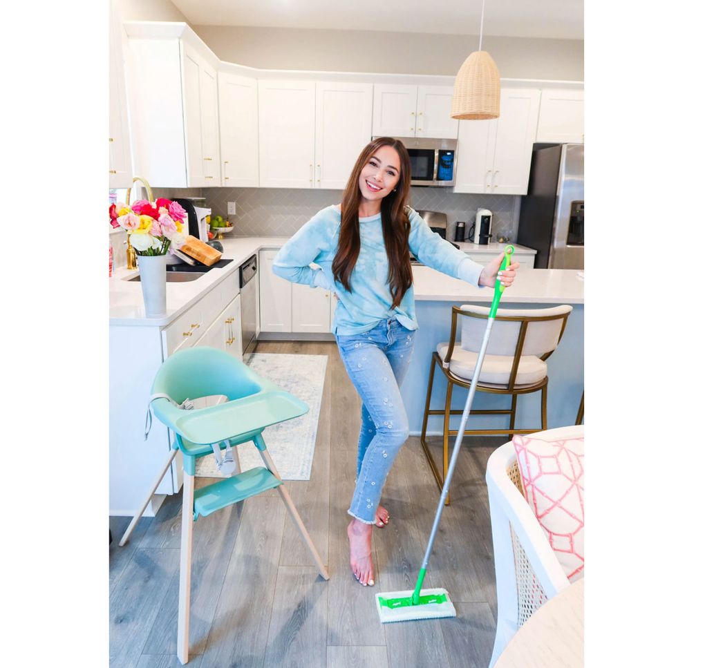 Alexandra Beuter struggled to find a niche on YouTube until she discovered that viewers wanted to watch her clean. Now, it’s her full-time job. (Courtesy of Alexaandra Beuter)