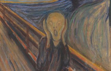 A photo provided by The National Museum of Norway, Edvard Munchâ€™s â€œThe Scream.â€ Munchâ€™s painting from 1893, is one of the worldâ€™s most famous pieces, but for years art historians have mostly ignored a tiny inscription, written in pencil, at the upper left corner of its frame, reading: â€œCould only have been painted by a madman.â€ (The National Museum of Norway via The New York Times)