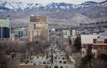 The Idaho State Capitol in Boise, March 2, 2020. Lawmakers in Idaho, and in more than two dozen other states across the country, have introduced measures this year that would chip away at transgender rights, including criminalizing medical professionals who prescribe hormone treatments to minors. (Kim Raff/The New York Times)