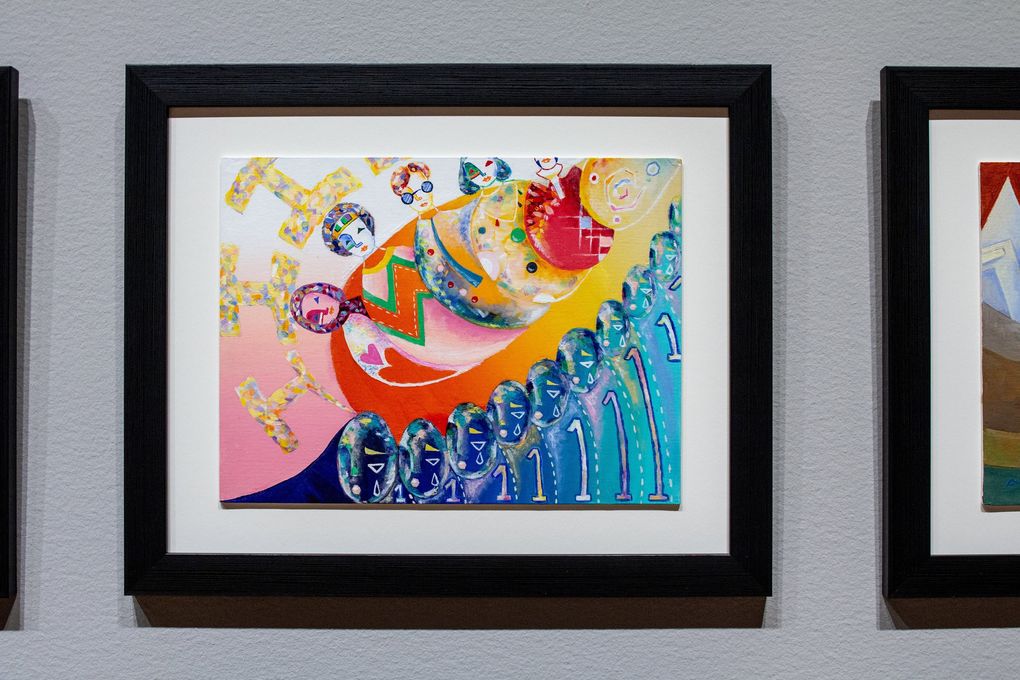Sophia Kagan’s work, “Acceptance,” is part of Seattle Art Museum’s “Jacob Lawrence: The American Struggle” exhibit. (Natali Wiseman)