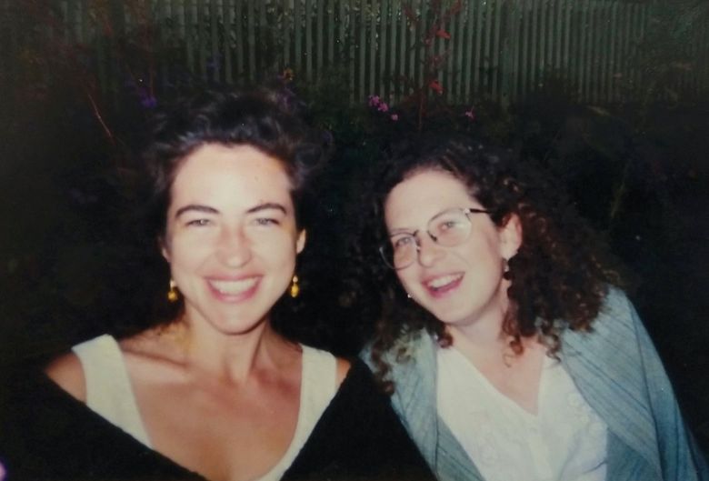 Tom Stockley’s daughters, Paige Stockley, left, and Dina Moreno, shown in 1994, have compiled and produced “A Collection of My Favorite Things to Cook: Plus Notes and Comments on Culinary Travels Everywhere,” based on their father’s journal and published by Peanut Butter Publishing. (Courtesy the Stockley family)