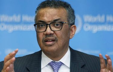FILE – In this Monday, March 9, 2020 file photo, Tedros Adhanom Ghebreyesus, Director General of the World Health Organization speaks during a news conference, at the WHO headquarters in Geneva, Switzerland. When the World Health Organization declared the coronavirus a pandemic one year ago Thursday, March 11 it did so only after weeks of resisting the term and maintaining the highly infectious virus could still be stopped. A year later, the U.N. agency is still struggling to keep on top of the evolving science of COVID-19, to persuade countries to abandon their nationalistic tendencies and help get vaccines where theyâ€™re needed most. (Salvatore Di Nolfi/Keystone via AP, file) LLT501 LLT501