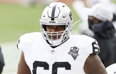 Seattle Seahawks guard Gabe Jackson (66) leaves the field at