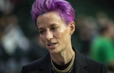 Megan Rapinoe was on the sideline of Wednesday’s Storm playoff game.  

The Seattle Storm played the Minnesota Lynx in the first game of the WNBA Playoffs Wednesday September 11, 2019 at Angel of the Winds Arena in Everett, WA. 211447
