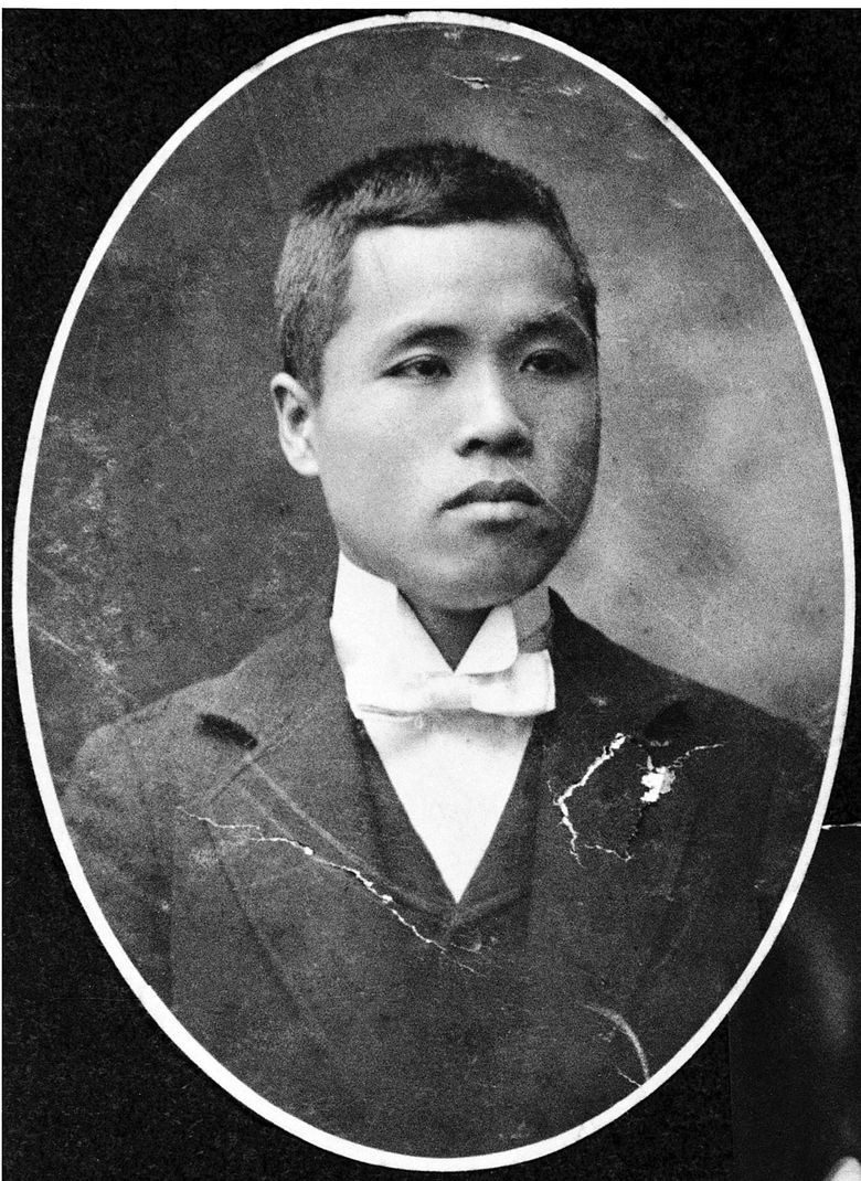 Takuji Yamashita earned his law degree from the University of Washington in 1902. He was awarded U.S. citizenship that year, and then had it stripped away by the Washington Supreme Court because of his Japanese birth. The ruling also denied him admittance to the bar, so Yamashita went into business and farming. He would later join a U.S. Supreme Court appeal to try to reverse the ban on citizenship for Asian immigrants. Credit: UW Magazine / Courtesy Imaizumi and Yamashita families (UW Magazine / Courtesy Imaizumi / AP)
