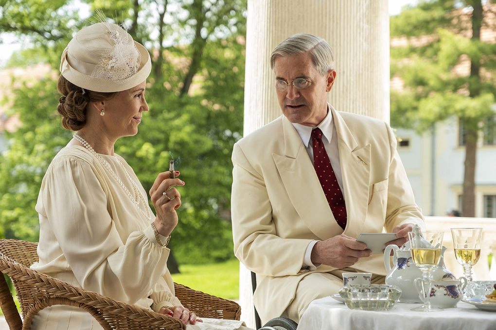 “Masterpiece: Atlantic Crossing” tells a World War II story involving Norwegian Crown Princess Martha (Sofia Helin) and President Franklin D. Roosevelt (Kyle MacLachlan). (Dusan Martincek / Courtesy of Masterpiece)