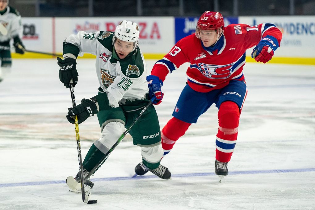 Everett Silvertips left wing Brendan Lee is one of only a handful of players of Asian descent playing in the Western Hockey League. Lee, 19, a Seattle native raised in Capitol Hill by a father of Chinese heritage and a mother of Irish descent, hopes he can use his hockey platform to promote positive views of Asian Americans amid concerns of harassment and violence targeting that broader community during the COVID-19 pandemic. (Chris Mast / Everett Silvertips)