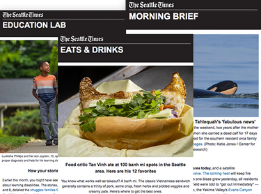 Education Lab, Eats & Drinks, and Morning Brief newsletters