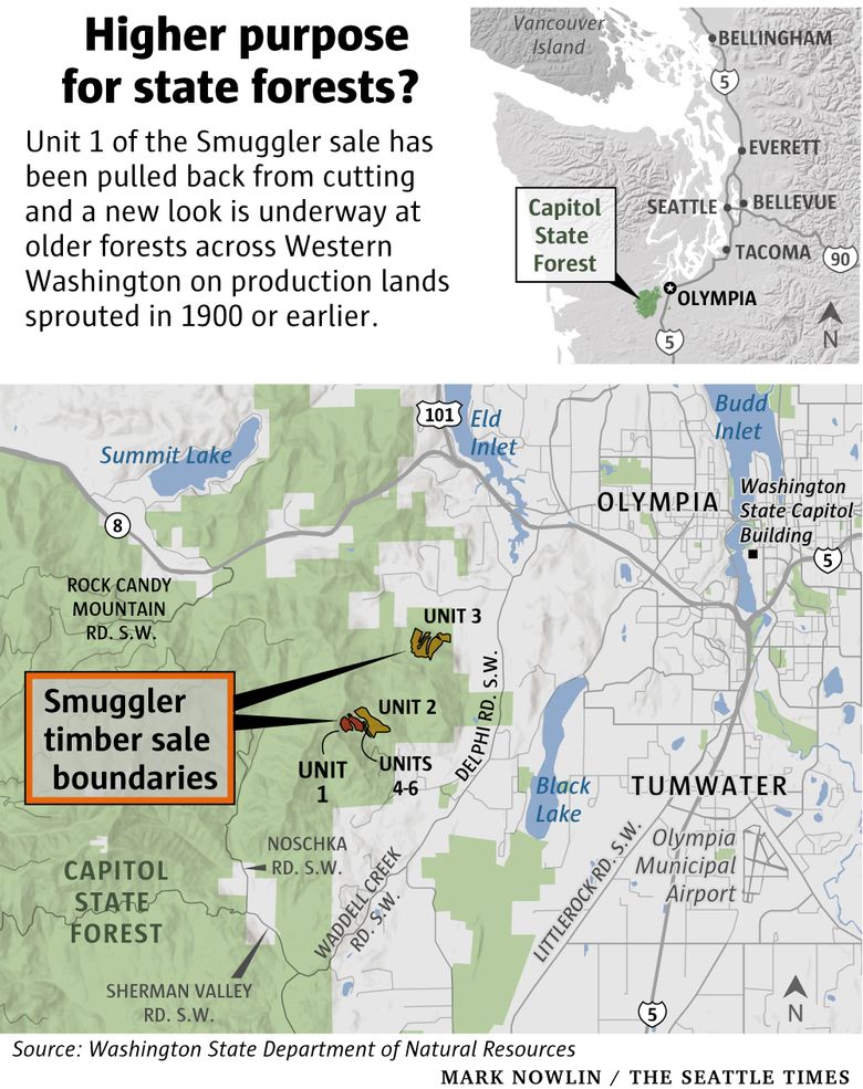 washington state forest map