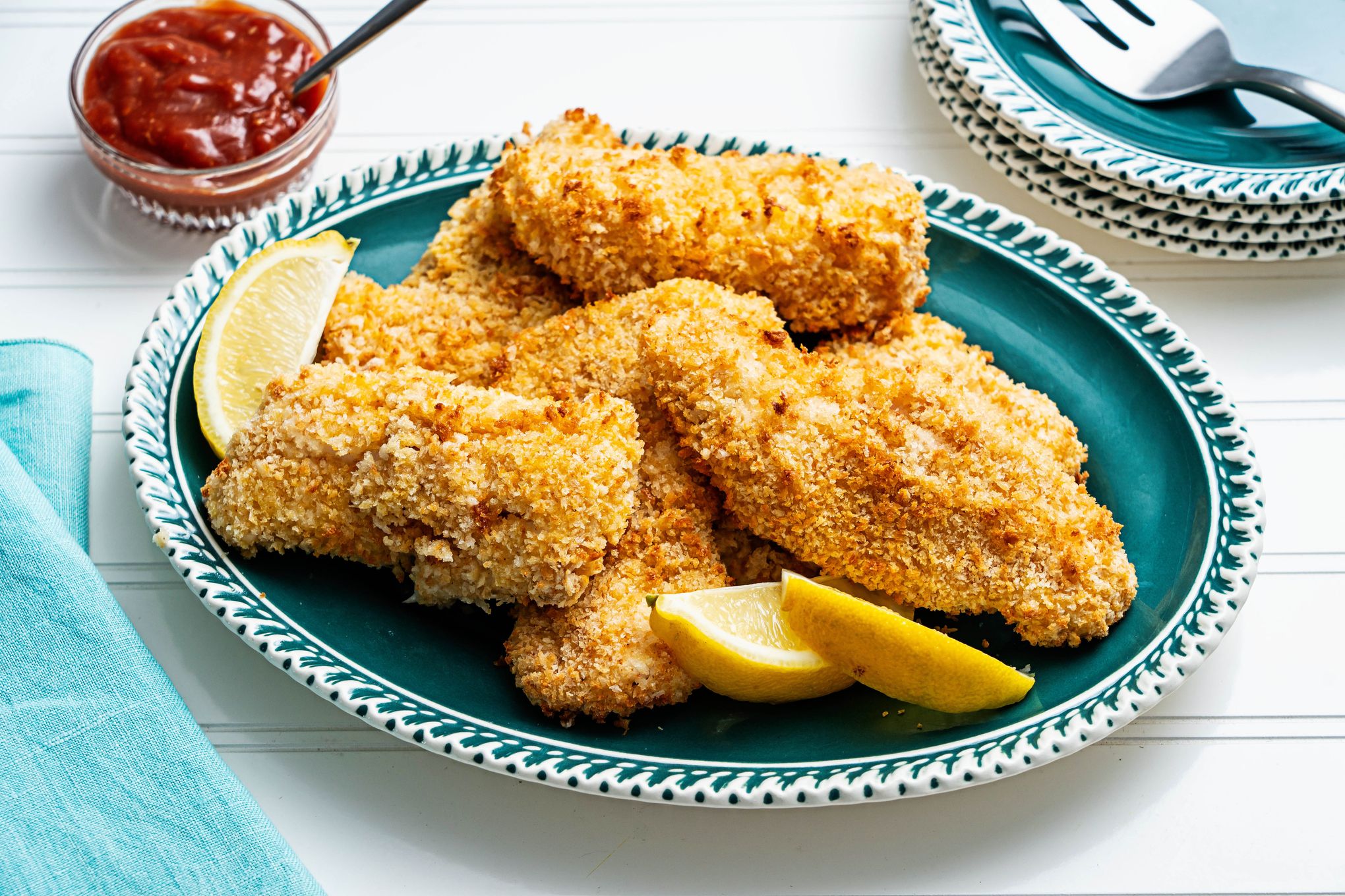 Cooking fresh fish fried BBQ with a delicious crispy golden crust