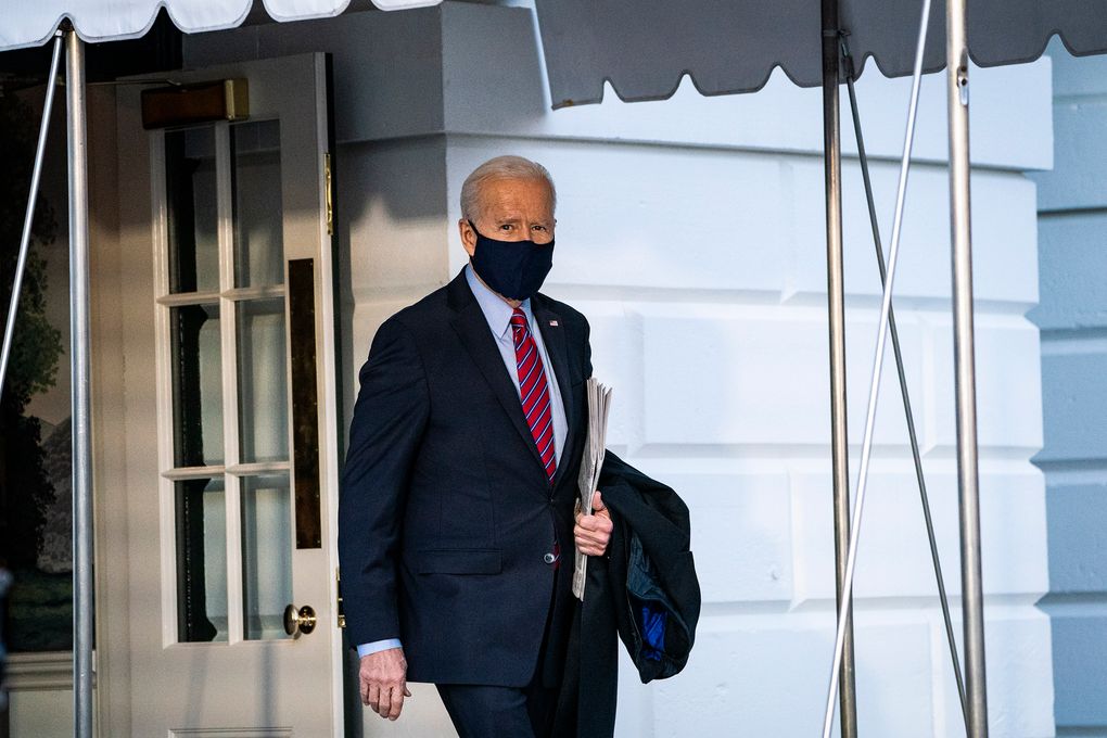 President Joe Biden walks to board Marine One and depart from the South Lawn at the White House on Friday. (Washington Post photo by Jabin Botsford).