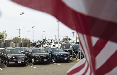 Vehicles for sale at a General Motors Buick and GMC car dealership in Woodbridge, N.J., on May 20, 2020. 775514369