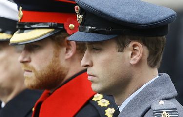 FILE – In this Sunday Nov. 8, 2015 file photo, Britain’s Prince William, right, and Prince Harry attend the Remembrance Sunday ceremony at the Cenotaph in London. Senior royals must wear civilian clothes to Prince Philipâ€™s funeral, defusing potential tensions over who would be allowed to don military uniforms. Queen Elizabeth II’s decision means Prince Harry wonâ€™t risk being the only member of the royal family not in uniform during the funeral on Saturday April 17, 2021 for his grandfather, who died last week at the age of 99.  (AP Photo/Kirsty Wigglesworth, File) LBJ101 LBJ101