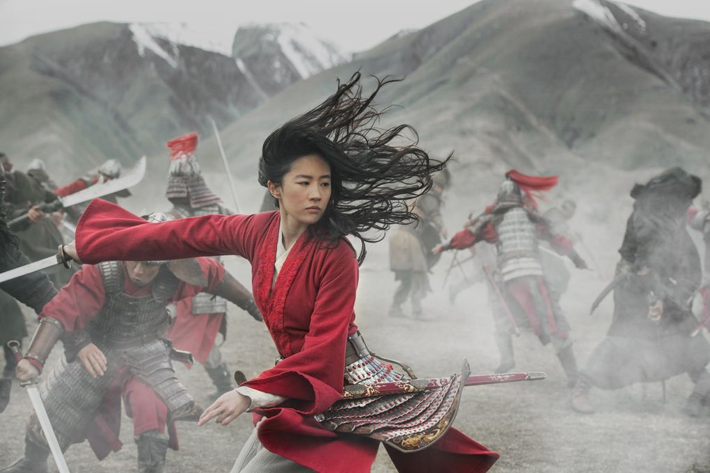 Yifei Liu stars in Disney’s live-action drama “Mulan,” nominated for an Academy Award for best costume design. (Jasin Boland / Disney)